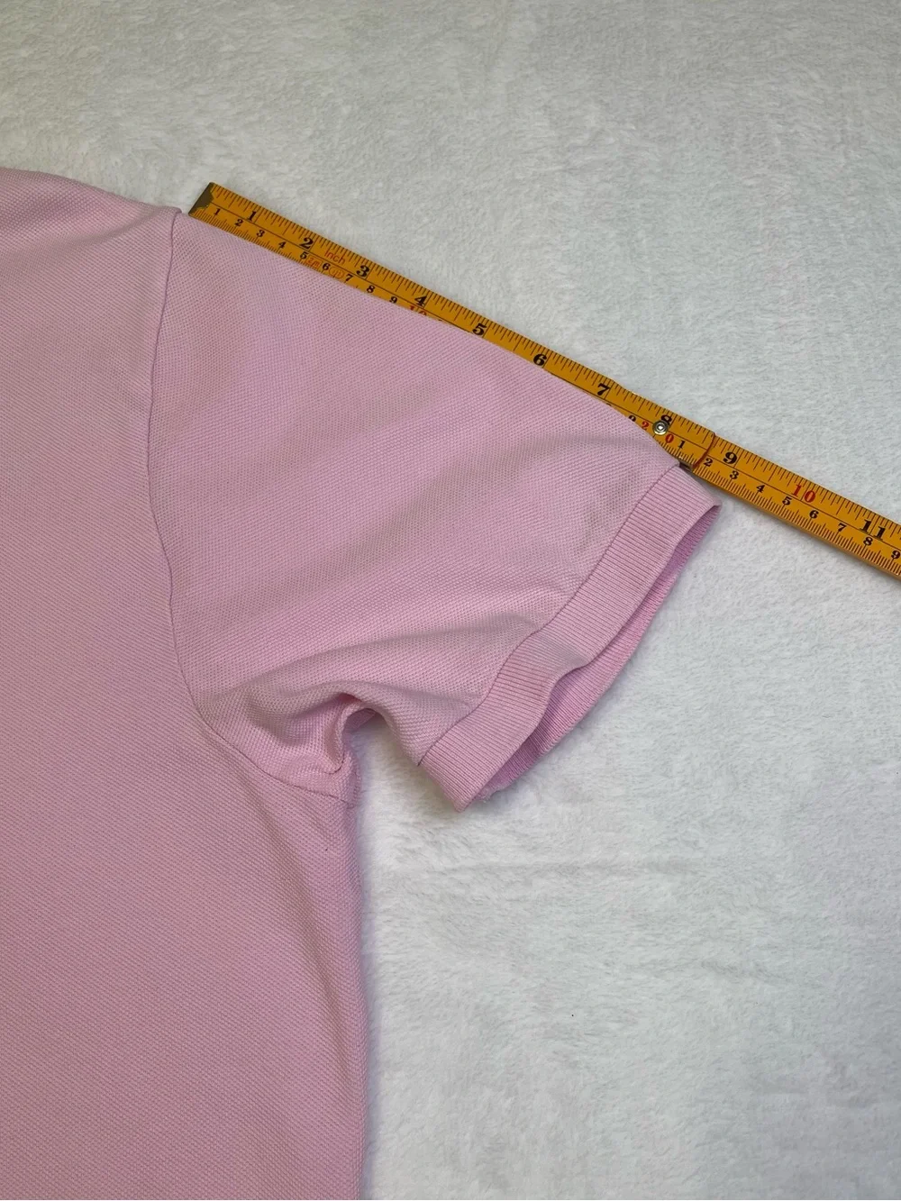 Polo Ralph Lauren Classic Fit Pink Pique Short Sleeve Polo Men's Large Blue Pony